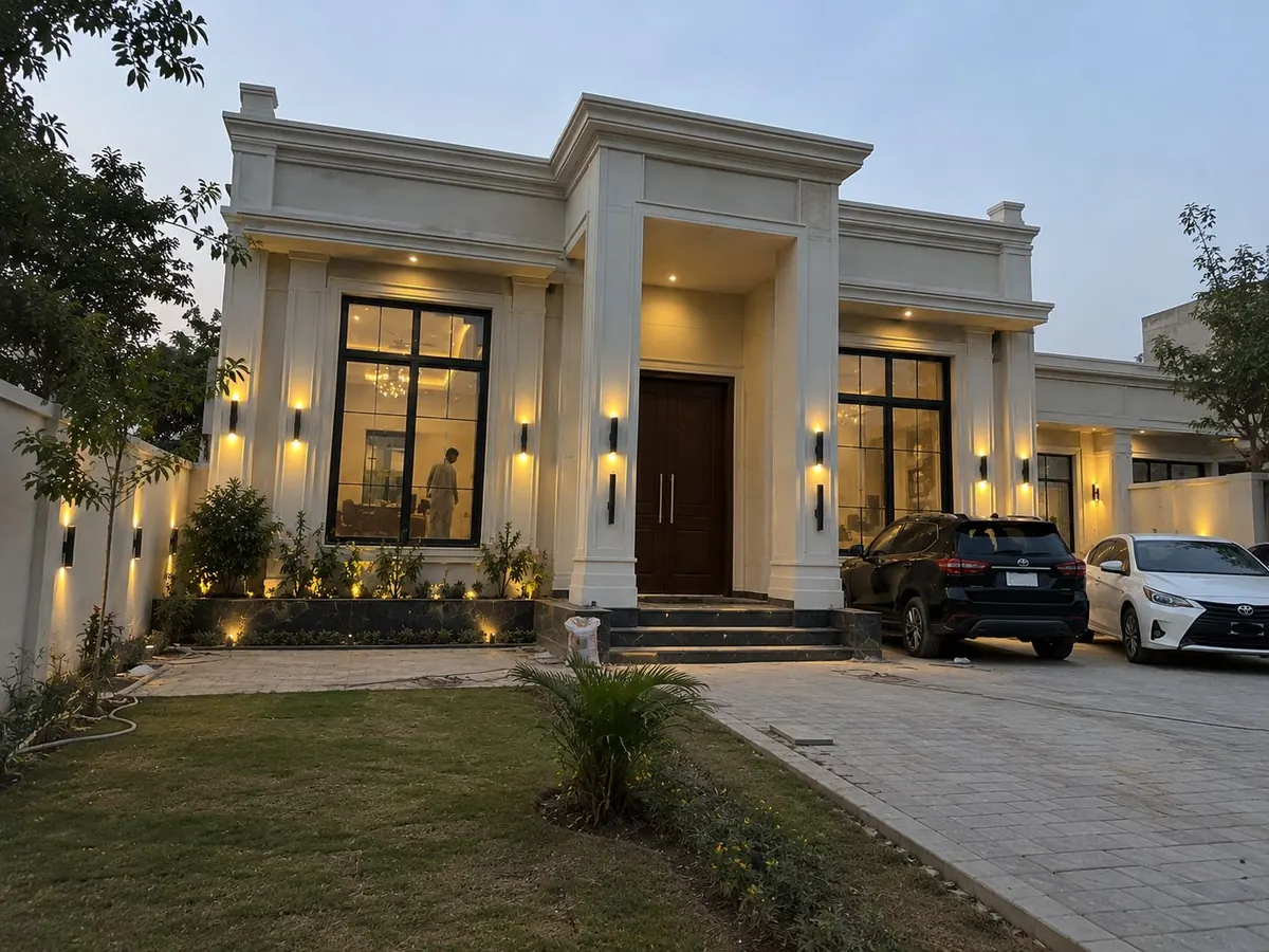 Paving work in Bahria Town by Upside Builders