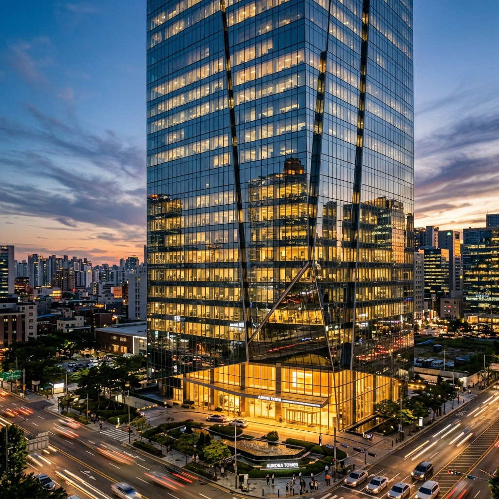 Glass Commercial High-Rise Skyscraper - Civil Works by Upside Builder in Bahria Town